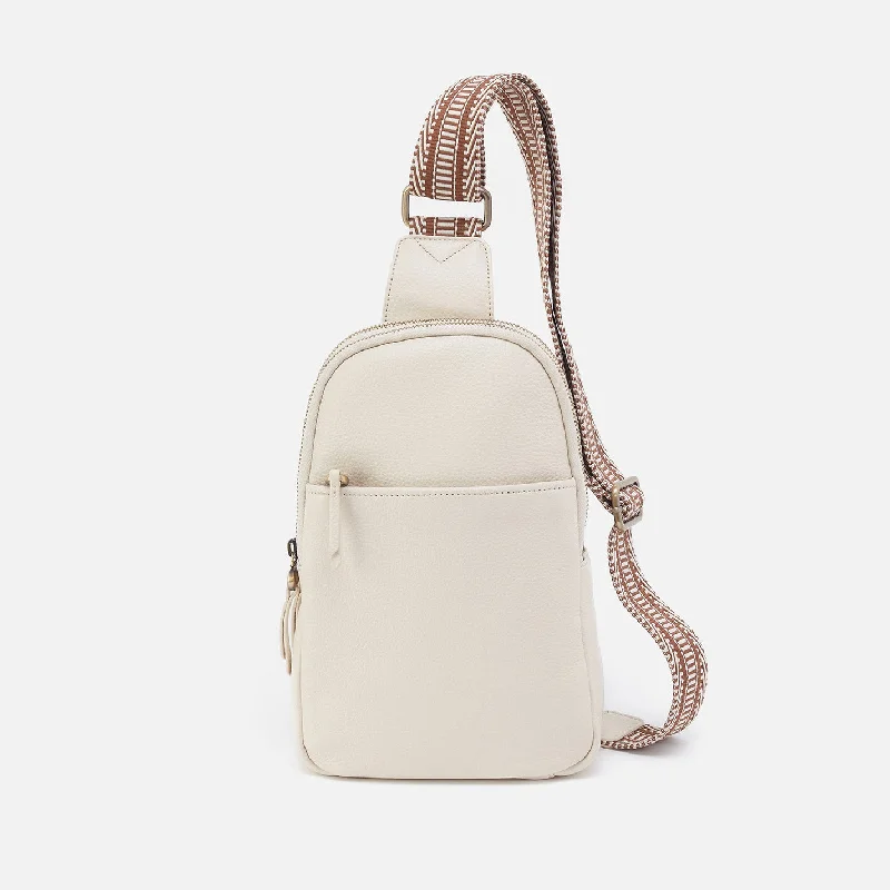 Cass Sling in Pebbled Leather - Ivory