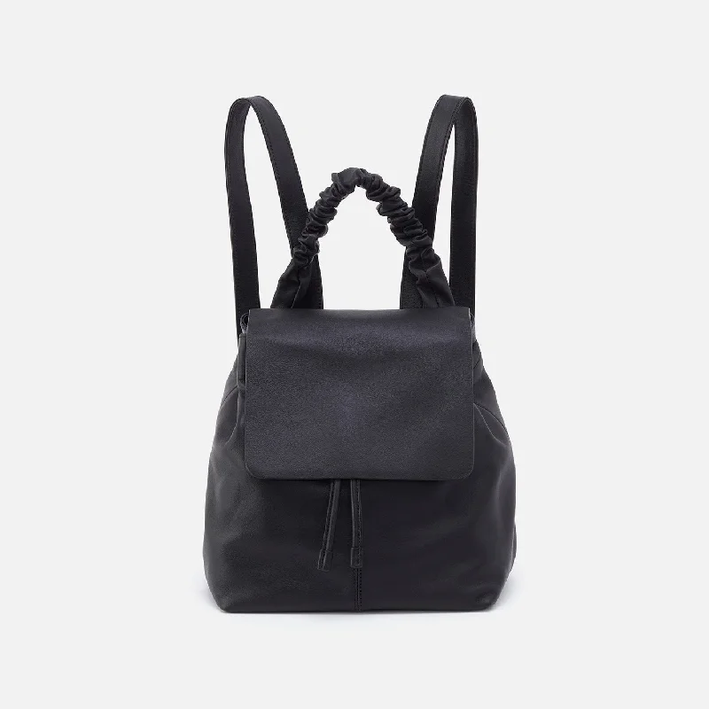 Darling Backpack in Silk Napa Leather - Black