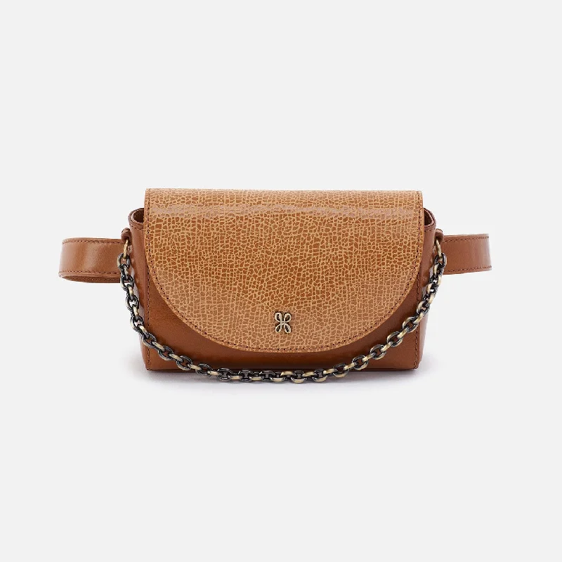 Drake Belt Bag In Mixed Leathers - Cedar Crackle Print