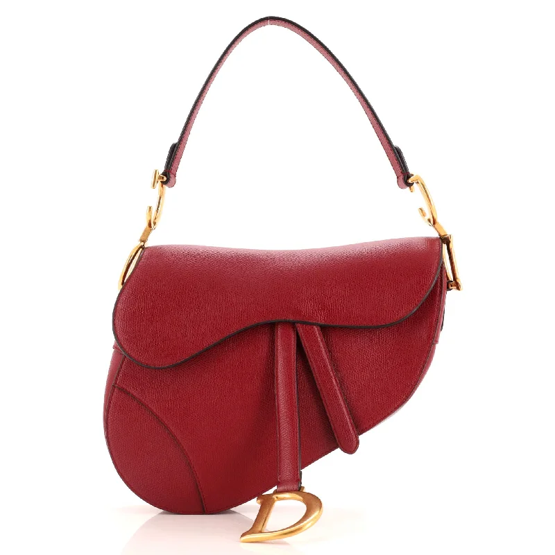 Saddle Handbag Leather Medium