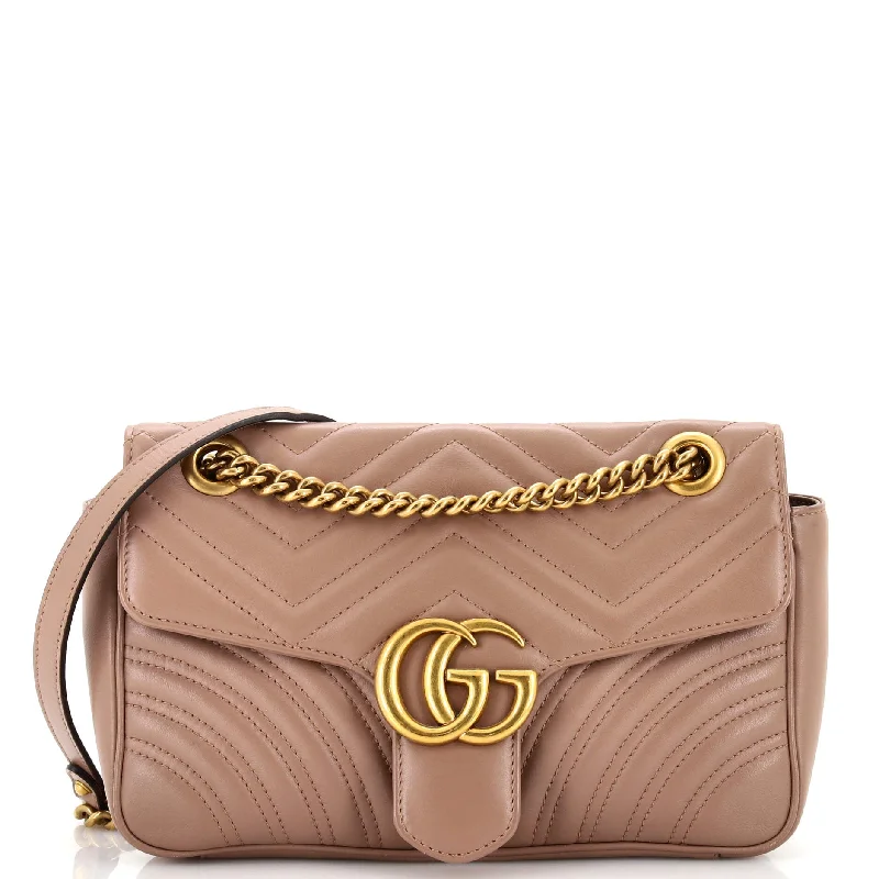 GG Marmont Flap Bag Matelasse Leather Small