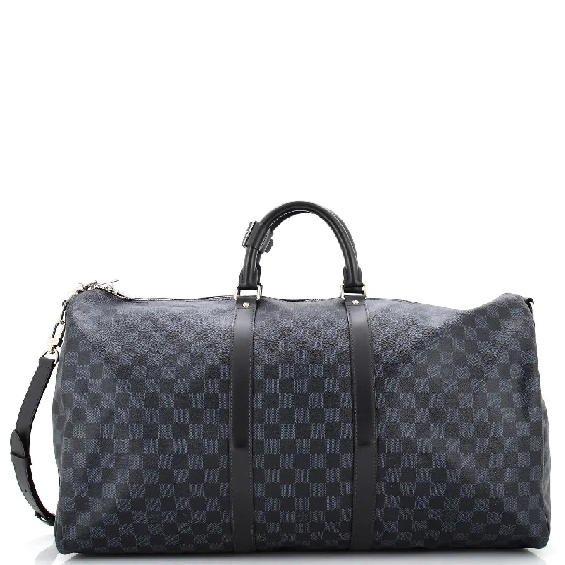 Keepall Bandouliere Bag Damier Cobalt 55