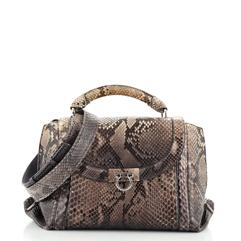 Sofia Satchel Python Medium