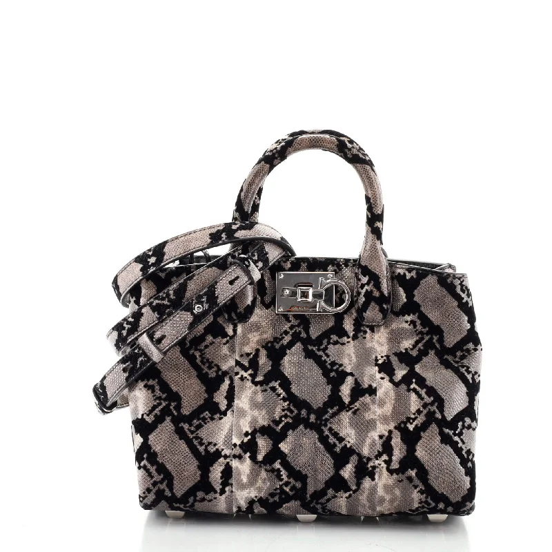 Studio Satchel Snakeskin and Velvet Mini