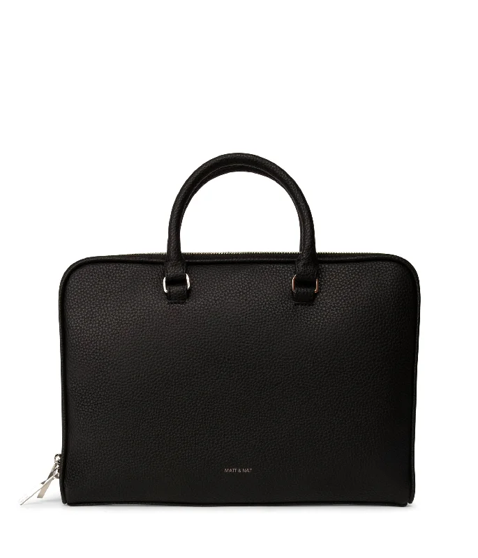 HOLDER Slim Vegan Briefcase - Purity