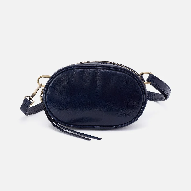 Kerry Belt Bag in Polished Leather - Nightshade