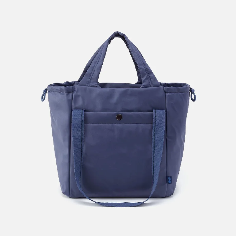 PLACES TO GO Tote in CaRefiber recycled nylon - Ocean