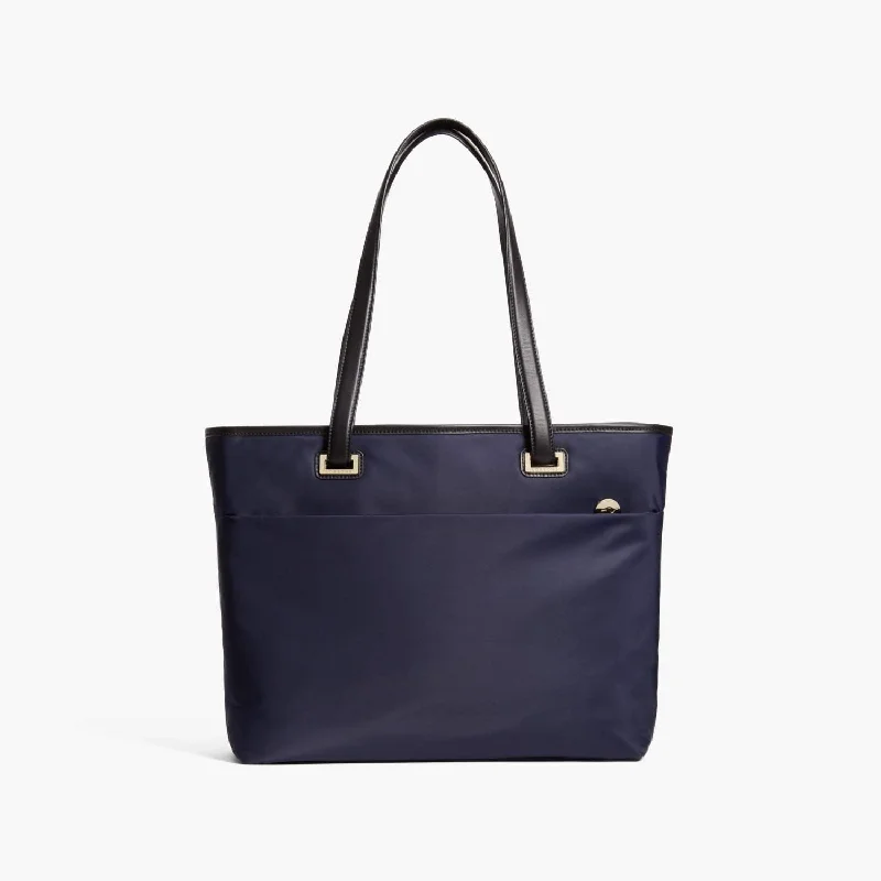 The Seville Aire Tote - Nylon - Deep Navy / Gold / Grey