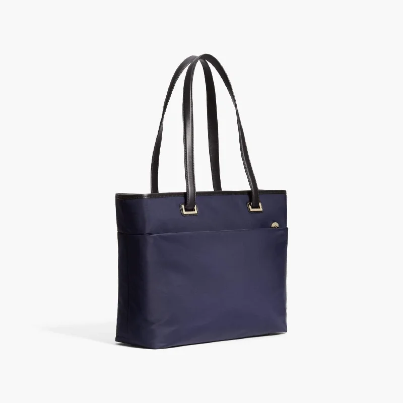 The Seville Aire Tote - Nylon - Deep Navy / Gold / Grey